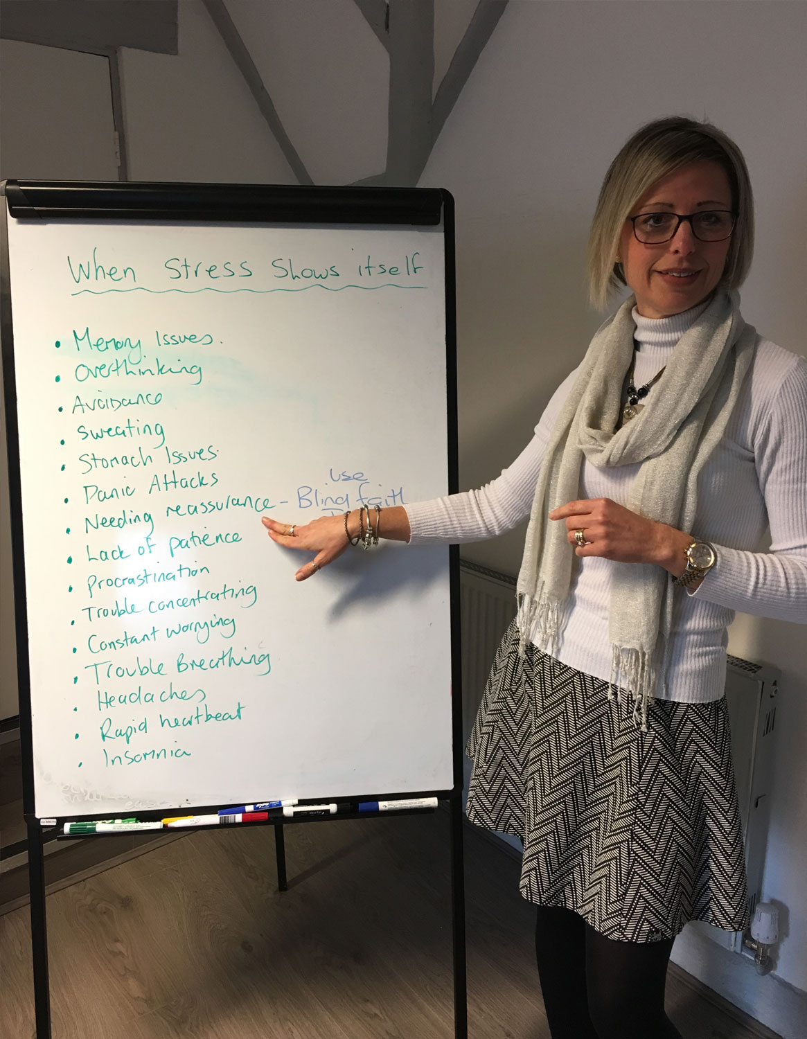 Michelle at Salus Fatigue Foundation.